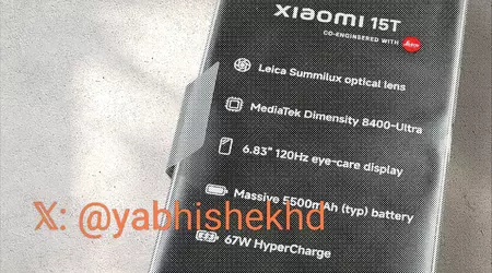 The "underground" photo of Xiaomi 15T shows the main technical characteristics of the new product