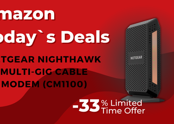 NETGEAR Nighthawk CM1100 Multi-Gig Cable Modem – Save $60 Today!
