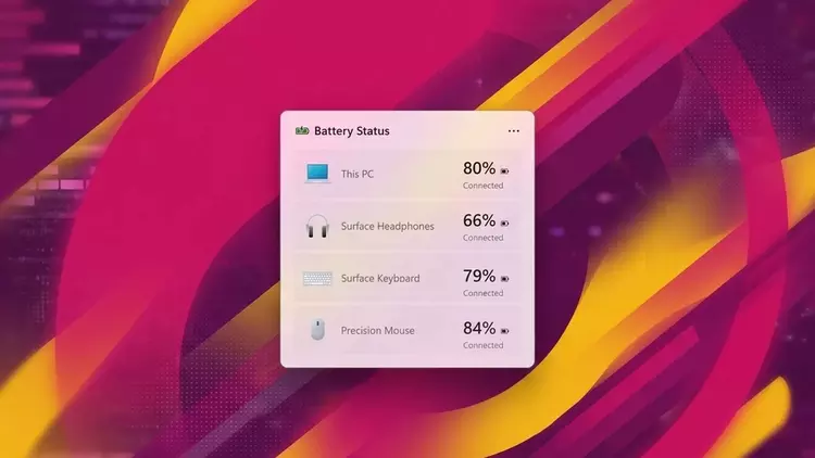 Windows 11 prépare un widget batterie ...