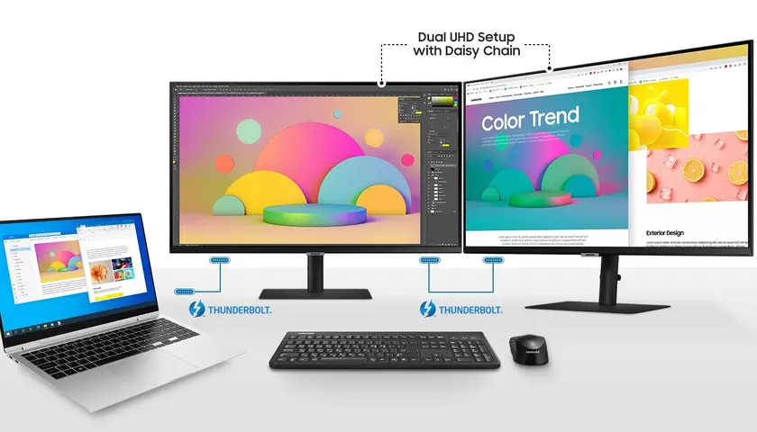 Samsung представил монитор ViewFinity S8UT формата 4K UHD с поддержкой Thunderbolt 4