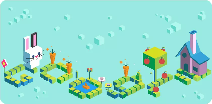 Дудл Google празднует 50 лет программированию для детей