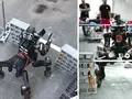 Робот-кентавр показывает своё кунг-фу
