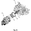 Thumbnail of the general view of the patent document for the Porsche hybrid installation.