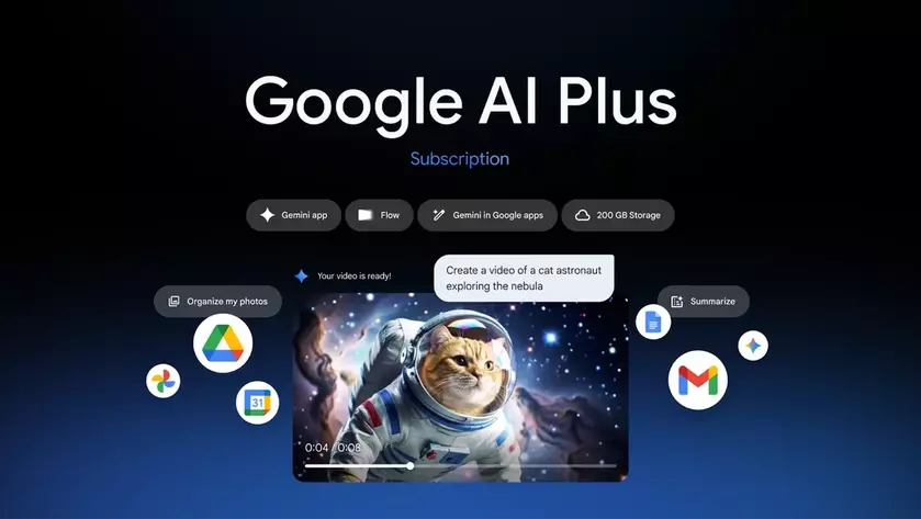 Google обновила AI Plus: пользователям Gemini снизили стоимость подписки и предоставили 400 ГБ облачного хранилища