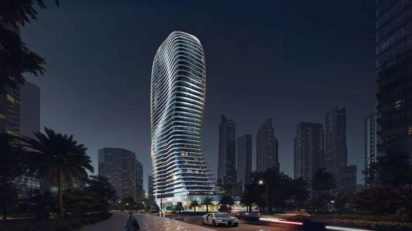 Bugatti построит в Дубае первый мире комплекс Bugatti Residence – необычное 42-этажное здание с 11 пентхаусами Sky Mansion и особняками Riviera Mansion по цене от $19,09 млн
