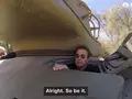 Шварценеггер на танке давит лимузин