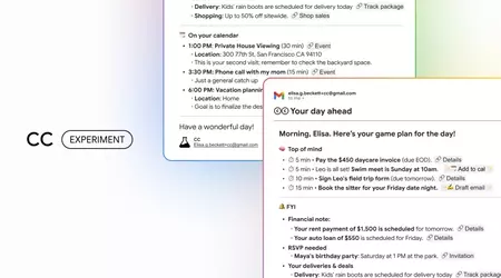 Google launched the CC assistant for daily updates in Gmail, Drive, and Calendar