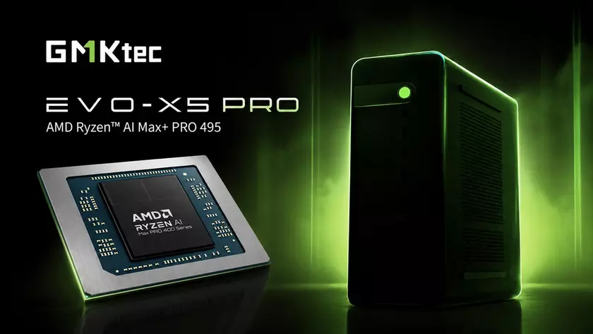 Компактный корпус нового мини-ПК GMKtec EVO-X5 Pro