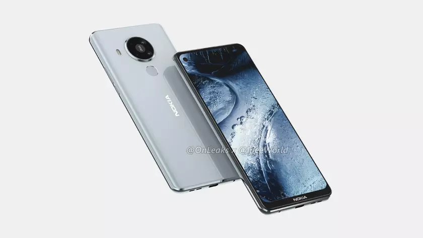 Nokia 7.3 появилась на видео и качественных изображениях: «дырявый» дисплей, классический сканер и квадро-камера