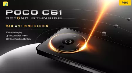 POCO C61 : écran 90Hz, puce MediaTek Helio G36 et double appareil photo à partir de 89