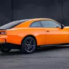 Миниатюра нового Dodge Charger на дороге