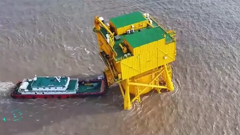 Подводный серверный модуль на морском дне