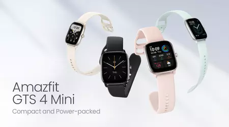 Amazfit GTS 4 Mini: AMOLED display, GPS, battery life up to 45 days and Amazon Alexa support for $99