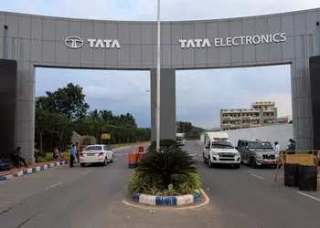 A massive fire has broken out at a factory in India where iPhone parts are made, with production halted