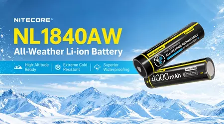 Nitecore NL1840AW: акумулятор, якому байдуже на морози до -40 °C