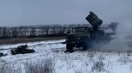 ЗСУ за допомогою артилерії знищили рідкісний російський бомбомет РБУ-6000 (відео)