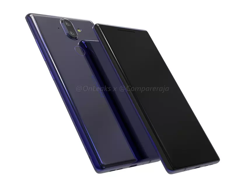 Рендеры Nokia 9 демонстрируют, что у смартфона нет рамок и разъема для наушников