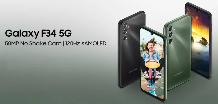 Официально: Samsung Galaxy F34 5G с OLED-экраном на 120 Гц и батареей на 6000 мАч представят 7 августа