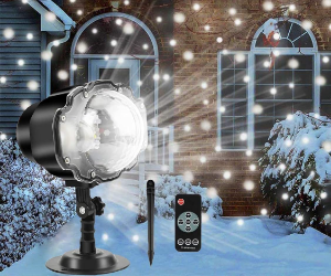 Borelor LED Christmas Snowflake Projector