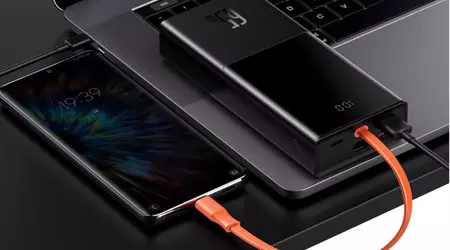 Baseus Elf Digital Display: акумулятор на 20 000 мАг для iPhone, MacBook та iPad зі вбудованим кабелем USB-C, зарядкою на 65 Вт та дисплеєм за $55