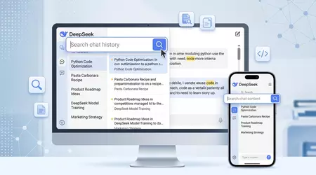 DeepSeek adds chat history search — and it's a sign the AI race is getting serious