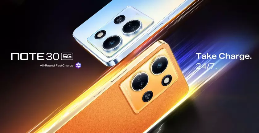 Infinix Note 30 5G – Dimensity 6080, 120-Гц дисплей, 108-МП камера NFC и Android 13