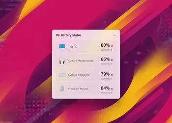 Microsoft долго к этому шла: новый виджет Windows 11 позволит отслеживать состояние батареи подключенных устройств