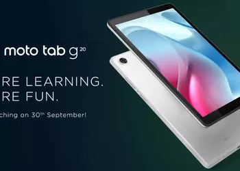 It's official: Low-cost Moto Tab G20 with 8-inch screen, MediaTek chip and Dolby Audio to be launched on September 30