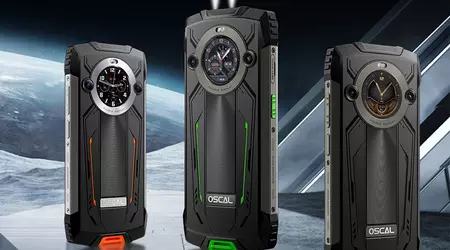 Випущено захищений смартфон Blackview Oscal Pilot 2: 2 екрани, 2 ліхтарики, батарея 8800 мАг і температурний режим роботи від -20ºC до 60ºC
