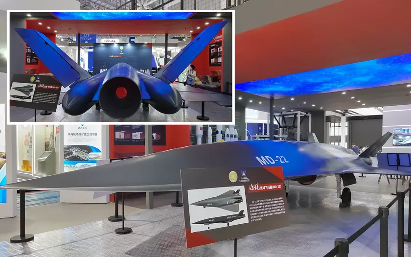 Китай разработал дрон MD-22 со скоростью полёта 8645 км/ч, дальностью 8000 км и грузоподъёмностью 4000 кг для испытания гиперзвуковых технологий