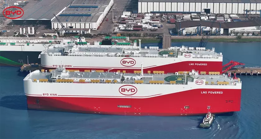 Судно для перевозки автомобилей BYD