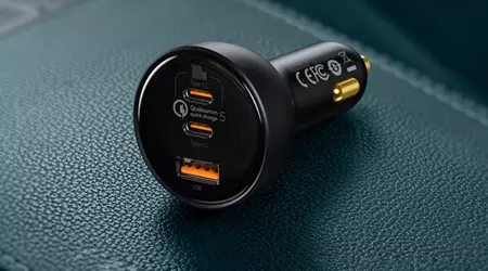 Автомобільна зарядка Baseus з підтримкою Quick Charge 5.0 і потужністю 160 Вт дешевша за $35