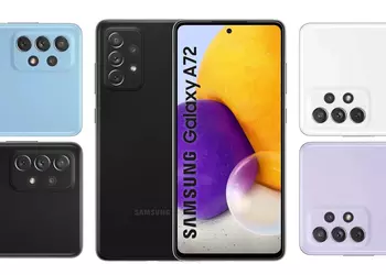 Samsung Galaxy A72 with an update got an improved camera and a new security patch