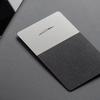 Tesla metal key card, top view