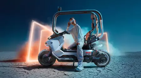BMW has revealed the Motorrad Vision CE - a futuristic electric bike concept with a focus on safety