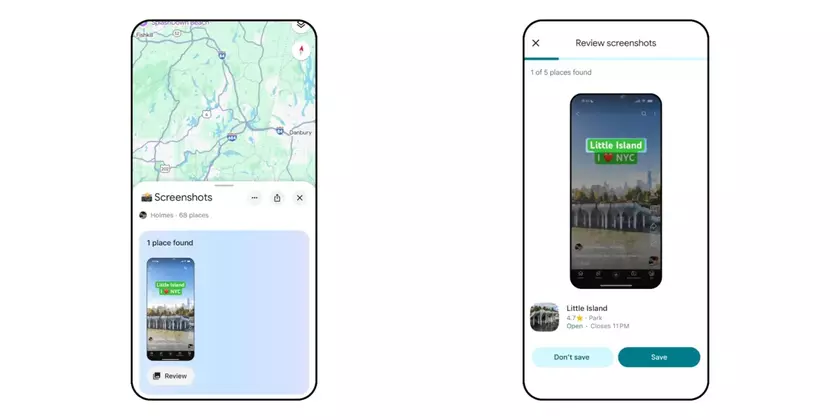 Google Maps оснащен искусственным интеллектом Gemini для поиска локаций на снимках экрана