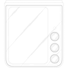 Передній вид Samsung Galaxy Z Flip 7 з телефото камерою