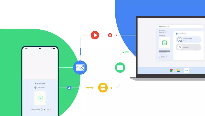 Google анонсировала стабильную версию Nearby Share для компьютеров на базе Windows
