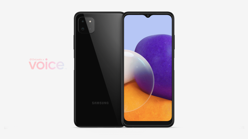 В сеть утекли основные характеристики и официальные рендеры Samsung Galaxy A22 5G и Galaxy A22 4G