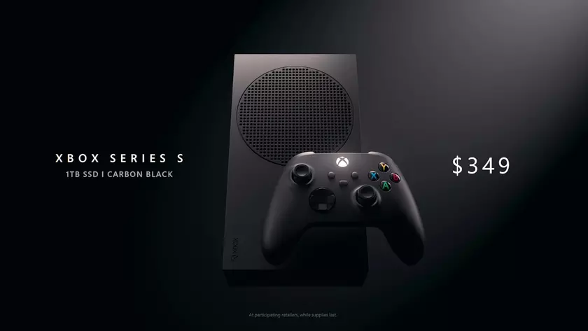 Microsoft начала продажи чёрной игровой консоли Xbox Series S с накопителем объёмом 1 ТБ по цене $350
