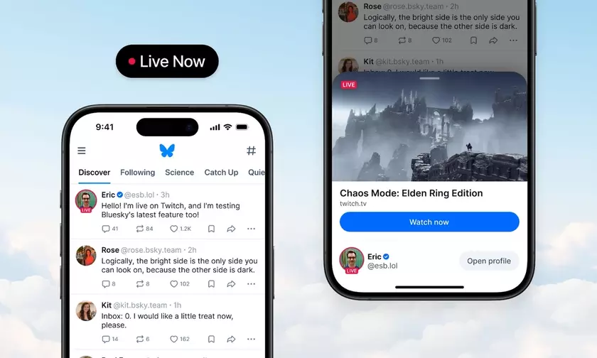 Bluesky представляет Live Now: Новые горизонты социальной взаимодействия