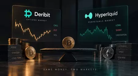 Одні гроші, два ринки: що видно, коли щодня дивишся на Deribit і Hyperliquid