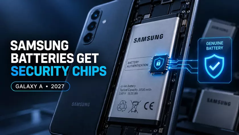 Аккумулятор смартфона Samsung с чипом идентификации