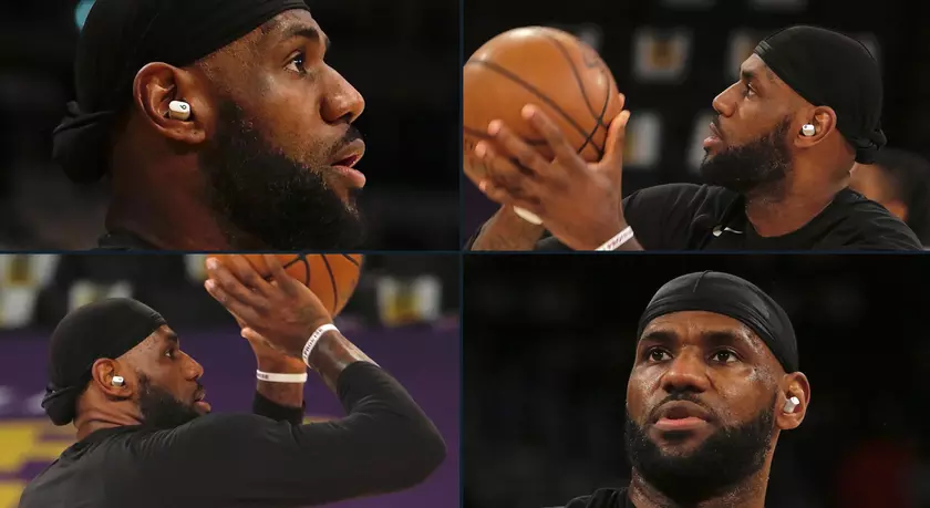 Баскетболист NBA Леброн Джеймс ходит с неанонсированными TWS-наушниками Beats Studio Buds