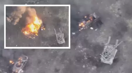 Ukrainian forces destroyed two Russian T-80BV tanks and two infantry fighting vehicles in a single battle