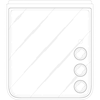 Передній вид Samsung Galaxy Z Flip 7 з телефото камерою