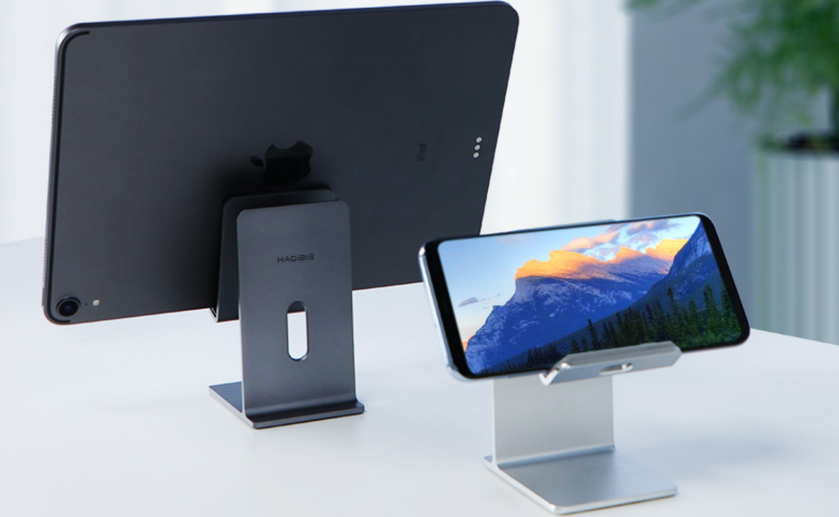 Hagibis MPS01: настольная подставка для смартфона и планшета в стилистике Apple Stand Pro