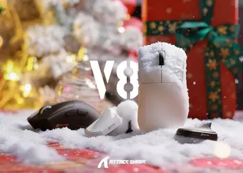 The Attack Shark V8 is introduced — an ultra-light gaming mouse with a unique design and the highest polling rate