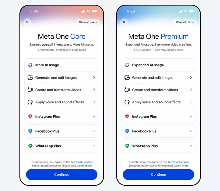 Meta lance Meta One sur Instagram, ...