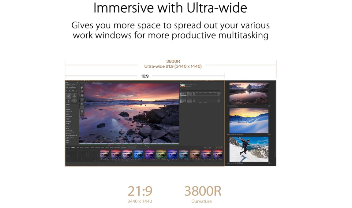 ASUS ProArt Display PA34VCNV moniteur ultra-large pour la productivité